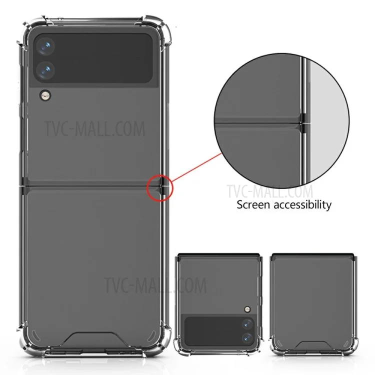 Flexible TPU Soft Skin Shockproof Phone Case Cover for Galaxy Z Flip3 5G
