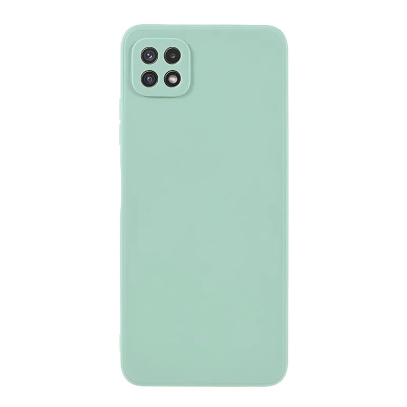 Precise Cutout Straight Edge Soft TPU Phone Protector Cover for Samsung Galaxy A22 5G (EU Version) - Green