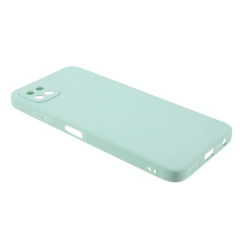 Precise Cutout Straight Edge Soft TPU Phone Protector Cover for Samsung Galaxy A22 5G (EU Version) - Green