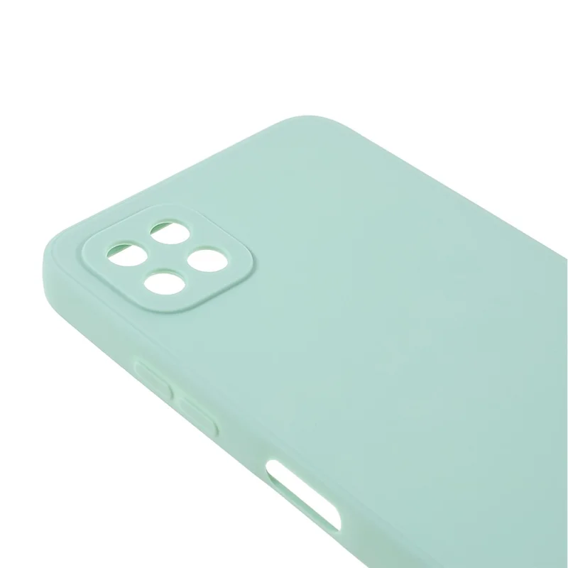 Precise Cutout Straight Edge Soft TPU Phone Protector Cover for Samsung Galaxy A22 5G (EU Version) - Green