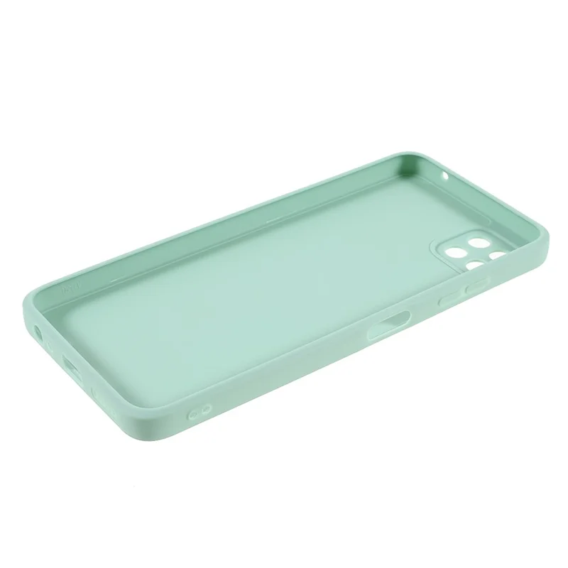 Precise Cutout Straight Edge Soft TPU Phone Protector Cover for Samsung Galaxy A22 5G (EU Version) - Green