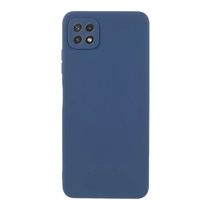 Precise Cutout Straight Edge Soft TPU Phone Protector Cover for Samsung Galaxy A22 5G (EU Version) - Dark Blue