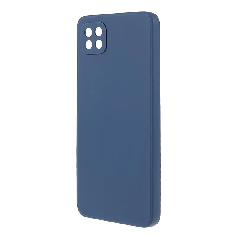 Precise Cutout Straight Edge Soft TPU Phone Protector Cover for Samsung Galaxy A22 5G (EU Version) - Dark Blue