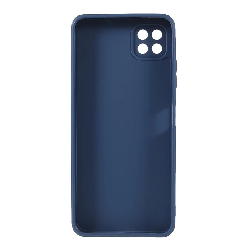 Precise Cutout Straight Edge Soft TPU Phone Protector Cover for Samsung Galaxy A22 5G (EU Version) - Dark Blue