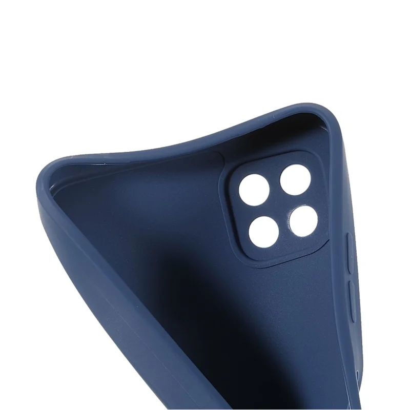 Precise Cutout Straight Edge Soft TPU Phone Protector Cover for Samsung Galaxy A22 5G (EU Version) - Dark Blue