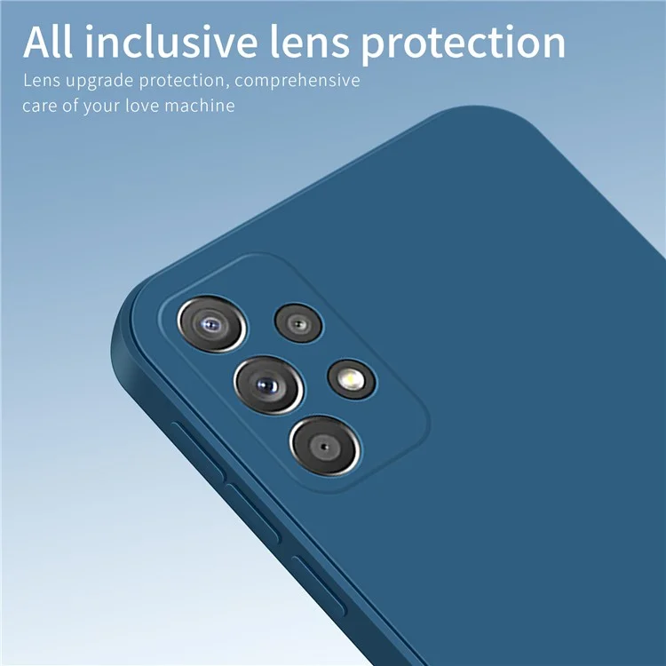Touch Silky-Soft Soft Soft Silicone Découpes Précises Cas Antichoc Protecteur Mince Pour Samsung Galaxy A72 5G / 4g - Le Noir