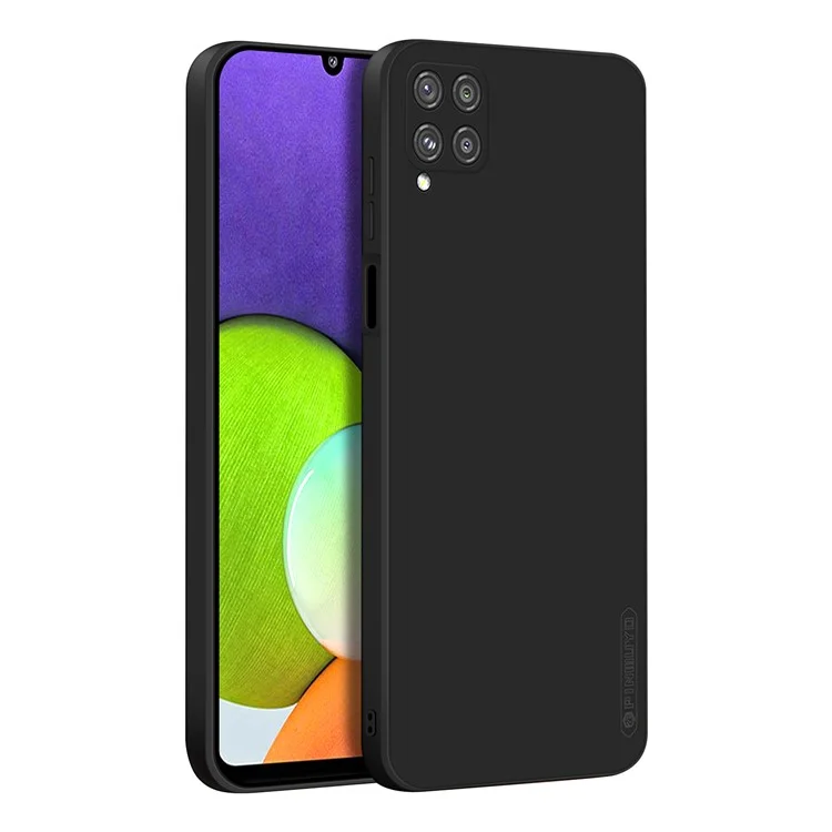 Case de Teléfono a Prueba de Choque de Silicona Suave Con Recortes Precisos de Protección de Protección de Caída Para Samsung Galaxy A22 4G (versión de la Ue) - Negro