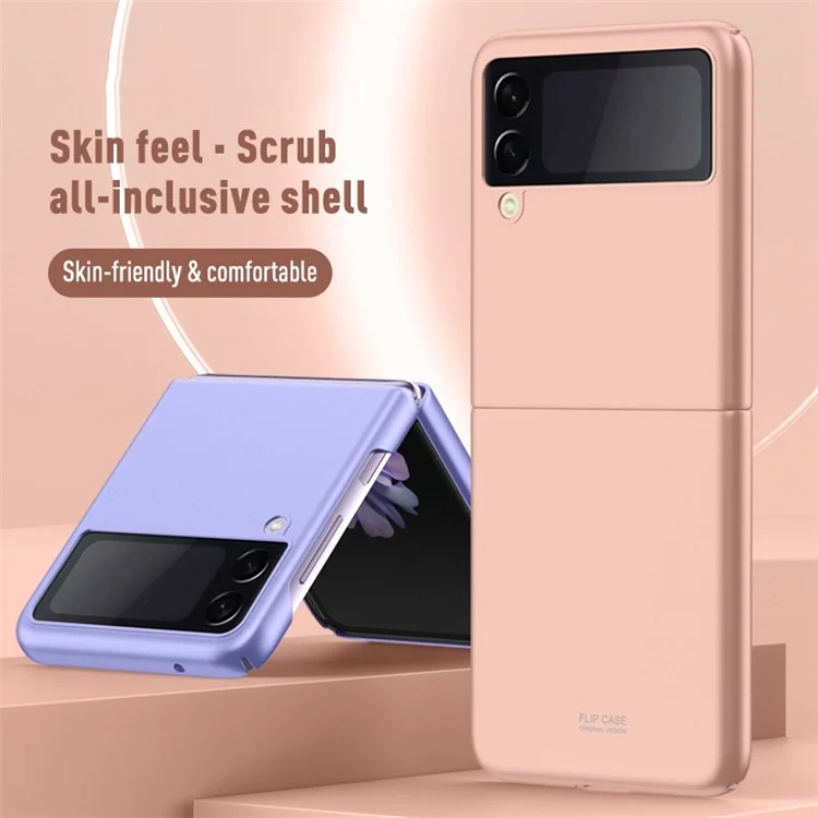 Skin Touch Folding PC Protective Phone Cover per Samsung Galaxy Z Flip3 5G - Nero