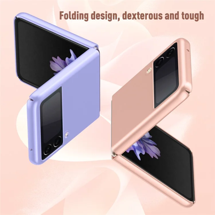 Skin Touch Folding PC Protective Phone Cover for Samsung Galaxy Z Flip3 5G - White