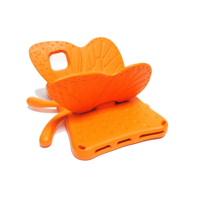 Funda de tablet con diseño de soporte con forma de mariposa y diseño a prueba de golpes de EVA para Samsung Galaxy Tab A7 10.4 (2022) / (2020) - Naranja