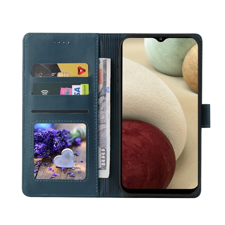 Étui portefeuille pour téléphone portable GQ.UTROBE 009 Série avec support multifonction pour Samsung Galaxy A12 - Bleu