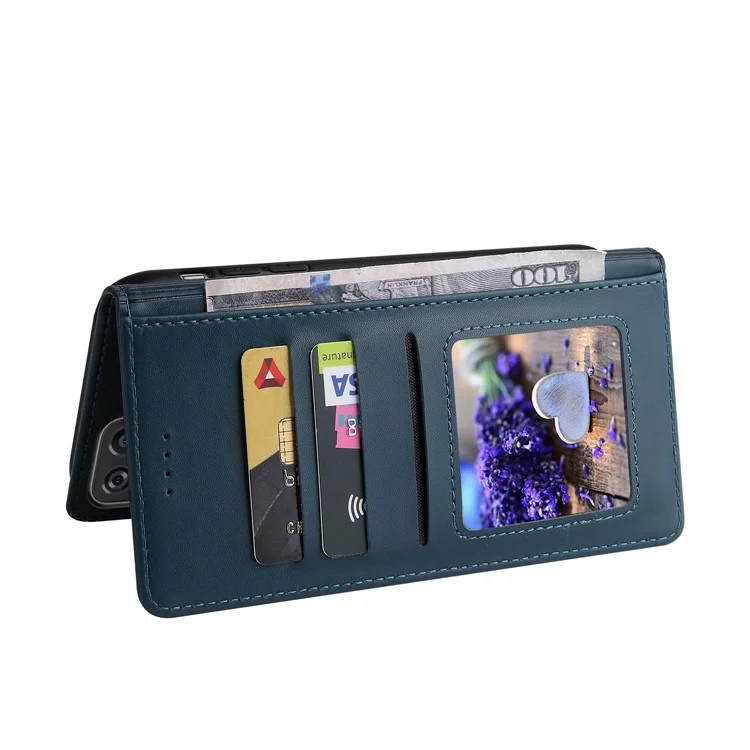 Étui portefeuille pour téléphone portable GQ.UTROBE 009 Série avec support multifonction pour Samsung Galaxy A12 - Bleu