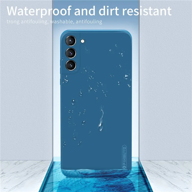 Soft Silicone Precise Cutouts Waterproof Dirt Resistant Protective Phone Case for Samsung Galaxy S21+ 5G - Black