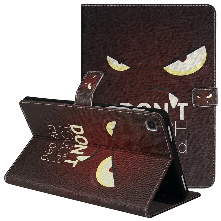 Para Samsung Galaxy Tab A7 10.4 (2020)/T505/T500 Pattern Printing Willet Stand Case de Cuero Con Cáscara Con Estela/sueño Automático - Ojos