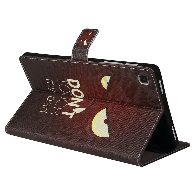 Para Samsung Galaxy Tab A7 10.4 (2020)/T505/T500 Pattern Printing Willet Stand Case de Cuero Con Cáscara Con Estela/sueño Automático - Ojos
