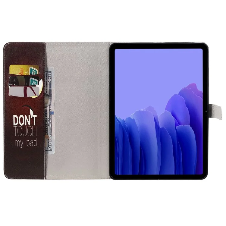 Para Samsung Galaxy Tab A7 10.4 (2020)/T505/T500 Pattern Printing Willet Stand Case de Cuero Con Cáscara Con Estela/sueño Automático - Ojos