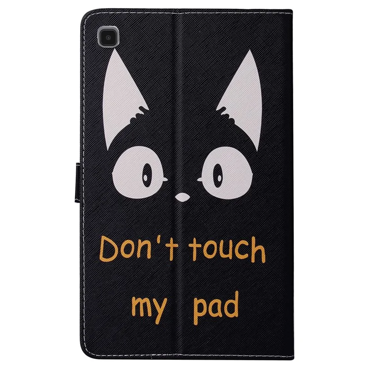 Pour Samsung Galaxy Tab A7 Lite 8.7 pouces SM-T220 (Wi-Fi)/SM-T225 Cute Pattern PU Leather Wallet Protective Tablet Cover Shockproof Stand Auto Wake/Sleep Smart Case - Oreilles de chat