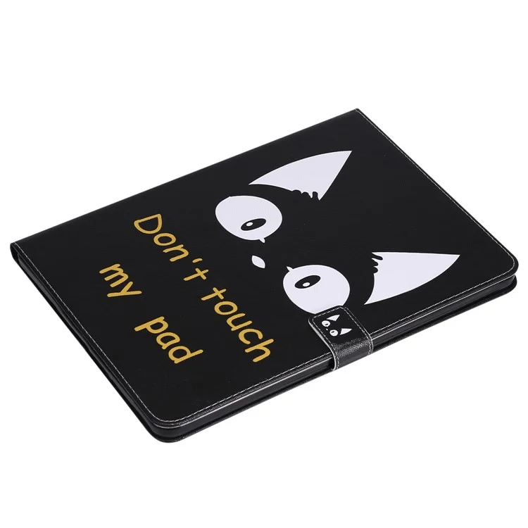 Pour Samsung Galaxy Tab A7 Lite 8.7 pouces SM-T220 (Wi-Fi)/SM-T225 Cute Pattern PU Leather Wallet Protective Tablet Cover Shockproof Stand Auto Wake/Sleep Smart Case - Oreilles de chat