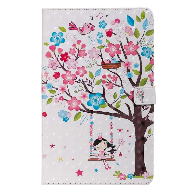Pattern Printing Tablet Series-1 3D-Musterdruck-Tablet Automatisches Aufwachen/Schlafen Tablet-Ständer Schutzhülle für Samsung Galaxy Tab A7 Lite 8,7-Zoll/T225/T220 - Mädchen unter dem Baum