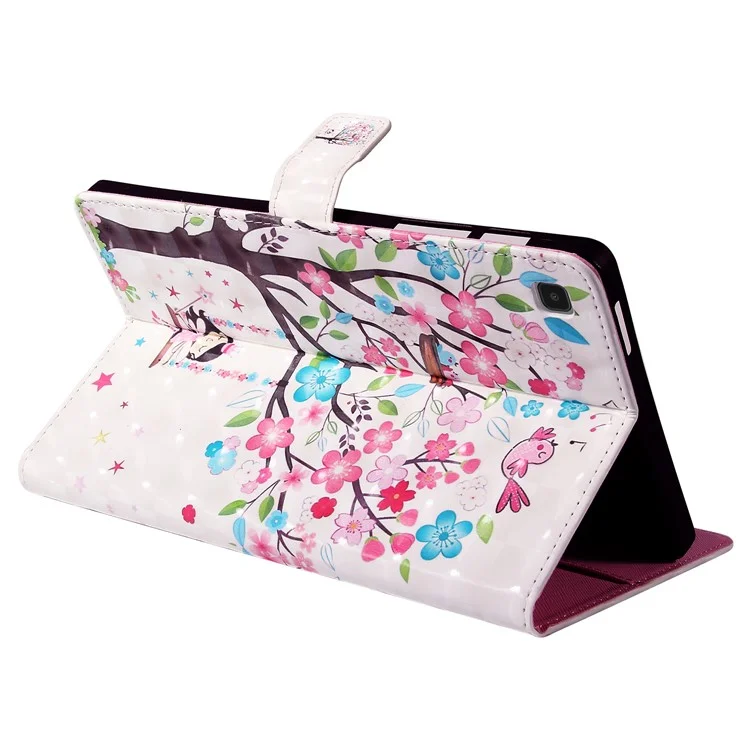 Pattern Printing Tablet Series-1 3D-Musterdruck-Tablet Automatisches Aufwachen/Schlafen Tablet-Ständer Schutzhülle für Samsung Galaxy Tab A7 Lite 8,7-Zoll/T225/T220 - Mädchen unter dem Baum