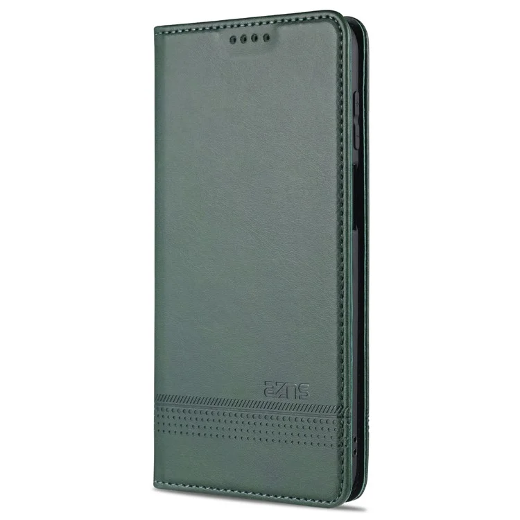 Design Del Portafoglio AZNS PU Coperchio Del Telefono di Schock PU PU Samsung Galaxy M32 (versione Globale) - Verde
