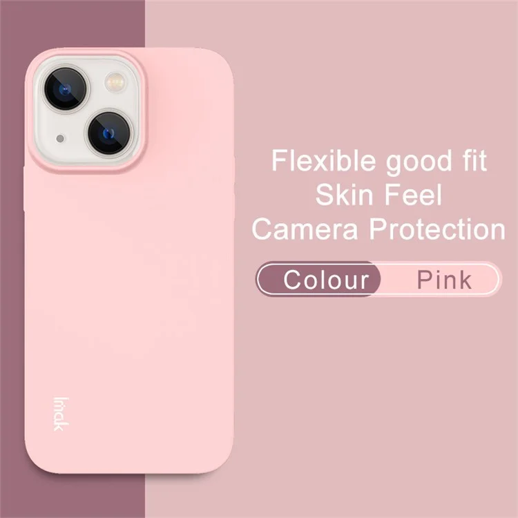 IMAK UC-2 Series Drop-proof Colorful Soft TPU-Hülle Handyschutzgehäuse für iPhone 13 6.1 Zoll - Pink