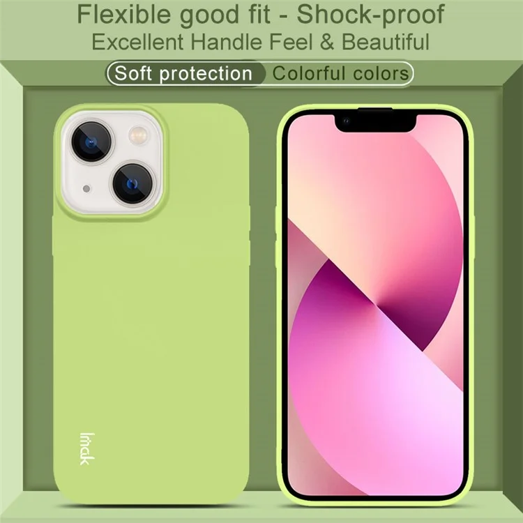 IMAK UC-2 Series Drop-proof Colorful Soft TPU-Hülle Handyschutzgehäuse für iPhone 13 6.1 Zoll - Pink