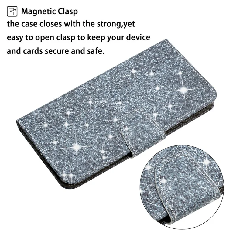 Pattern Printing All-round Protection Wallet Stand Leather Phone Case Shell with Strap for Samsung Galaxy A32 5G / M32 5G - Star