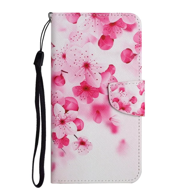 Stampa di Stampa Motiva il Portafoglio Per il Portafoglio Per il Telefono in Pelle Con Cinturino Per Samsung Galaxy A52 4g/5g/a52s 5G 5G - Fiore