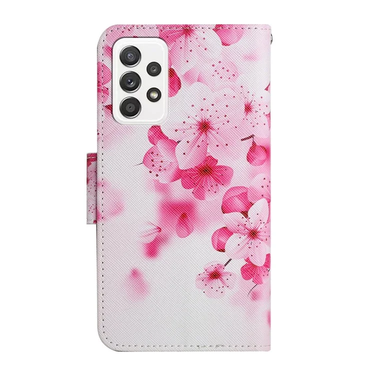 Stampa di Stampa Motiva il Portafoglio Per il Portafoglio Per il Telefono in Pelle Con Cinturino Per Samsung Galaxy A52 4g/5g/a52s 5G 5G - Fiore