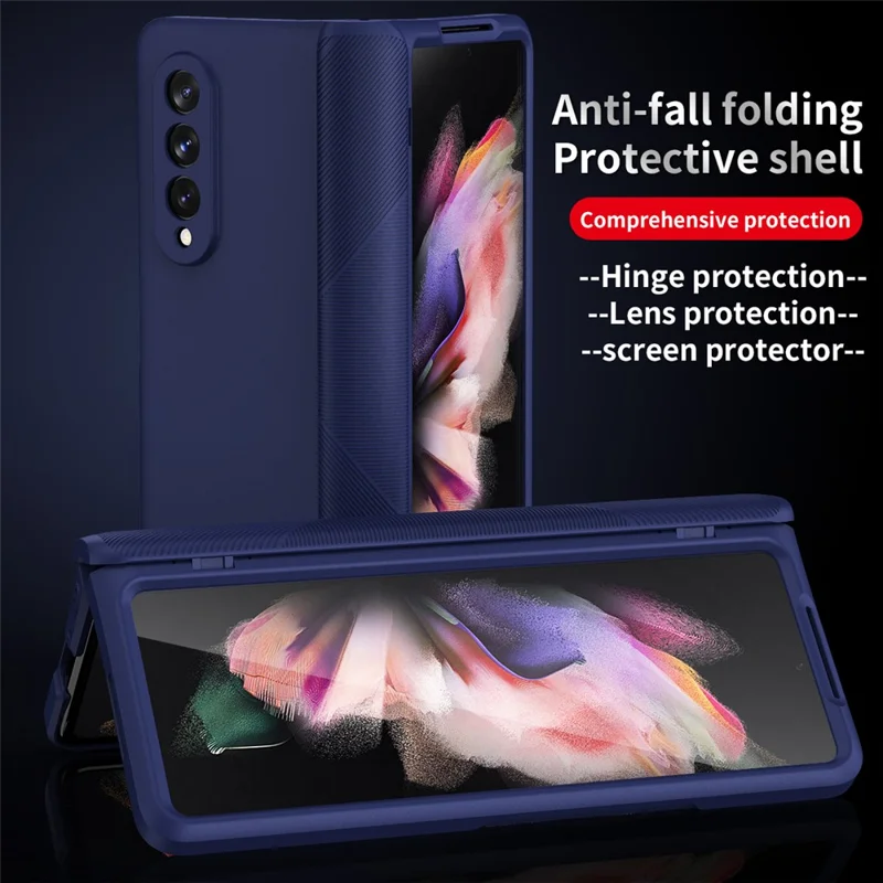 Anti-Drop Shock-Absorbed Phone Protective Cover Case for Samsung Galaxy Z Fold3 5G - Green