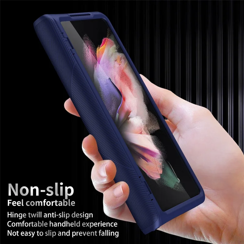 Anti-Drop Shock-Absorbed Phone Protective Cover Case for Samsung Galaxy Z Fold3 5G - Green