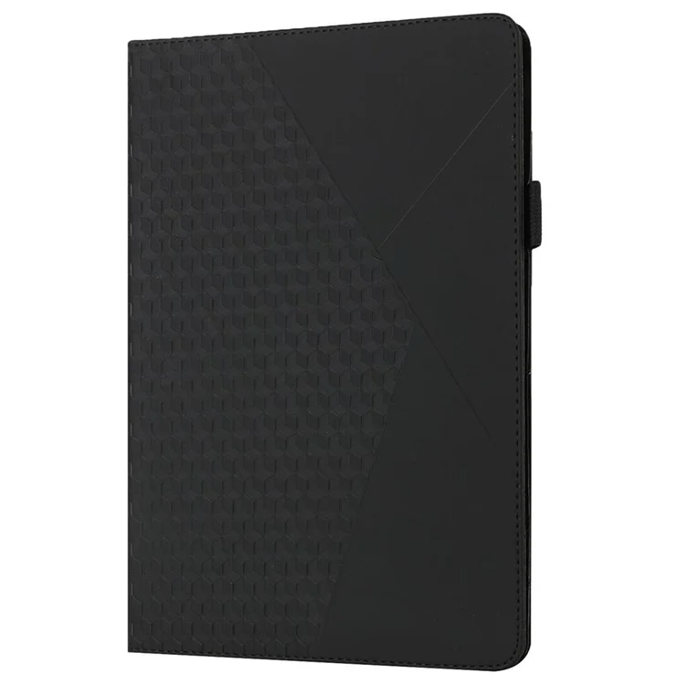 Rhombus Imprinting Case di Copertura Protettivo Per Protezione Per Pelle Protettiva Per Protezione Completa Con Slot di Carte Per Samsung Galaxy Tab A 8.0 Wi-Fi (2019) SM-T290 T290/T295/T297 - Nero