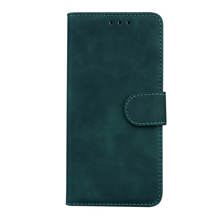 Cáscara Protectora De Cuero Full-protectora De Color Sólido Para Samsung Galaxy A13 5G - Verde