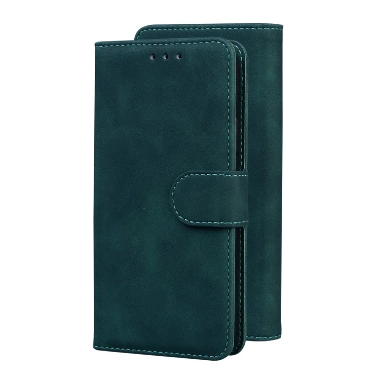 Funda de piel de color sólido totalmente protectora para Samsung Galaxy A13 5G / A04s 4G (164,7 x 76,7 x 9,1 mm) - Verde