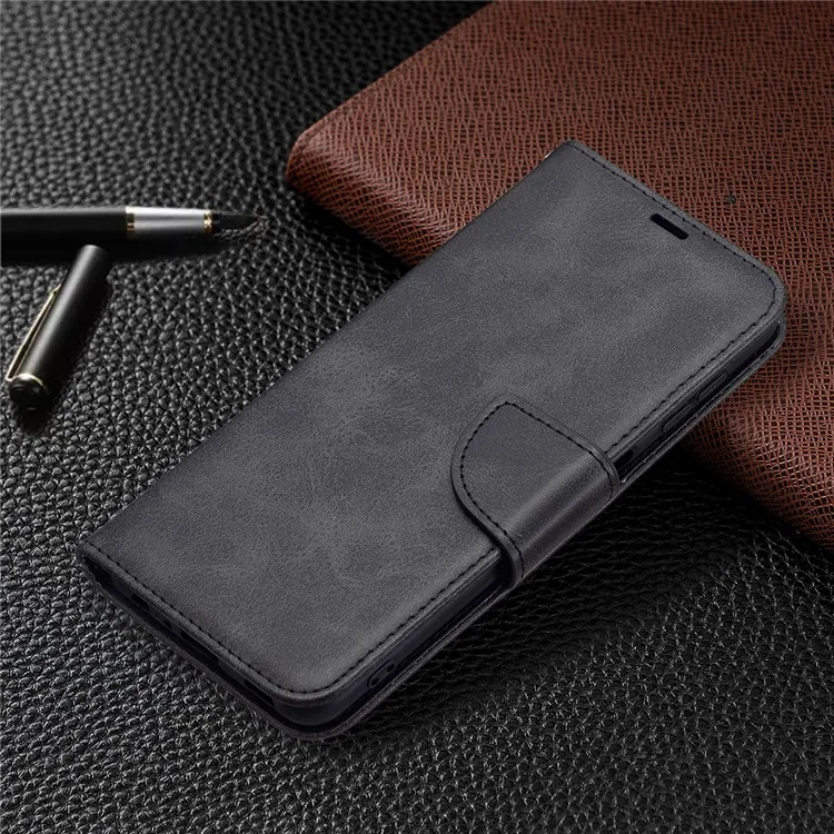 pu Leather Wallet Stand Smartphone Protection Case Shell Para Samsung Galaxy A22 4G (versión de la Ue) - Negro