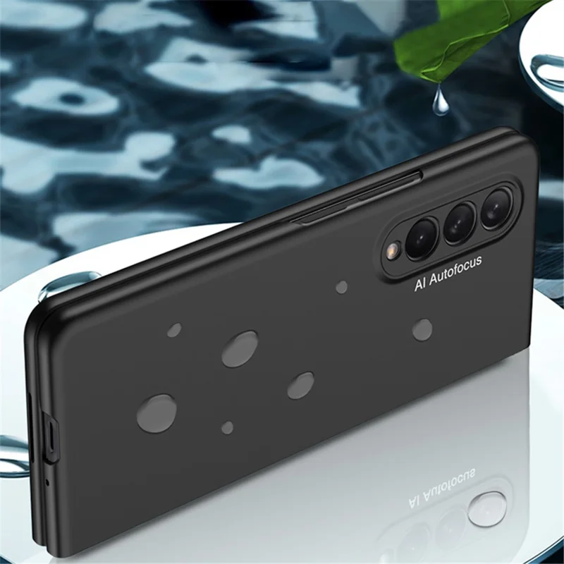 GKK Stylish Ultra Slim Full Protection Precise Cutout Hard PC Protective Phone Cover for Samsung Galaxy Z Fold3 5G - Silver