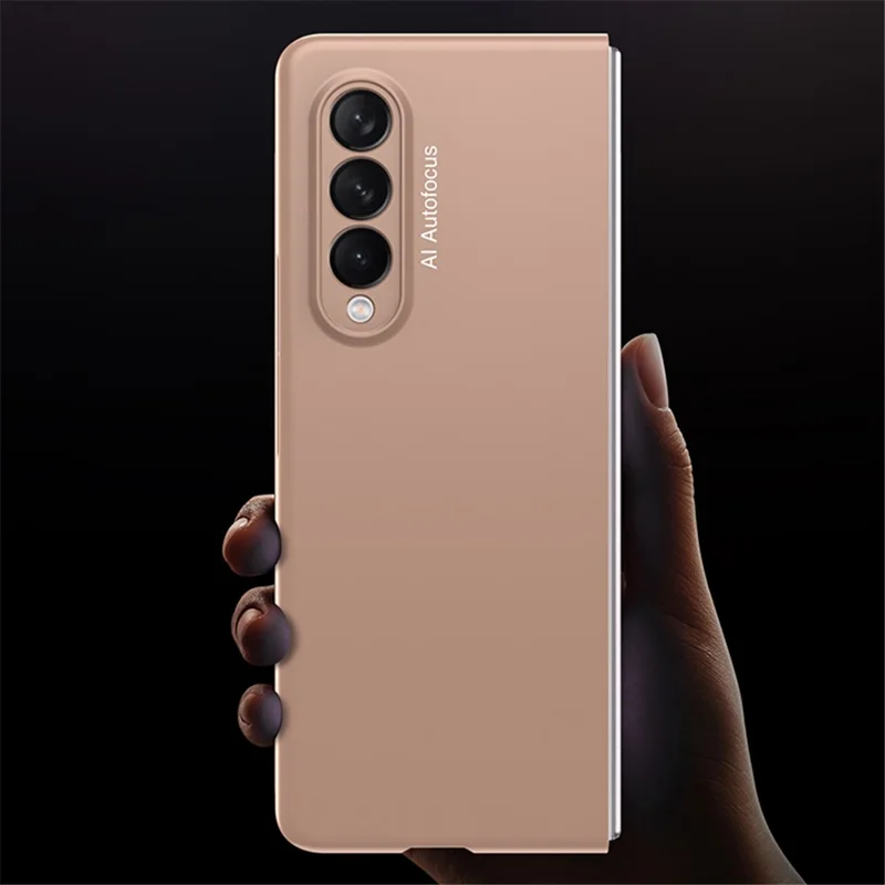 GKK Stylish Ultra Slim Full Protection Precise Cutout Hard PC Protective Phone Cover for Samsung Galaxy Z Fold3 5G - Silver