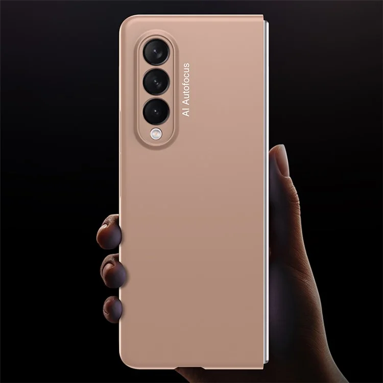 Capa de proteção telefônica GKK Stylish Ultra Slim Full Protection Precise Cutout Hard PC para Samsung Galaxy Z Fold3 5G - Verde Escuro
