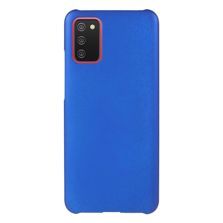 Shockproof Rubberized Hard PC Slim Protective Phone Cover for Samsung Galaxy A02s / A03s (166.5 x 75.98 x 9.14mm) - Blue