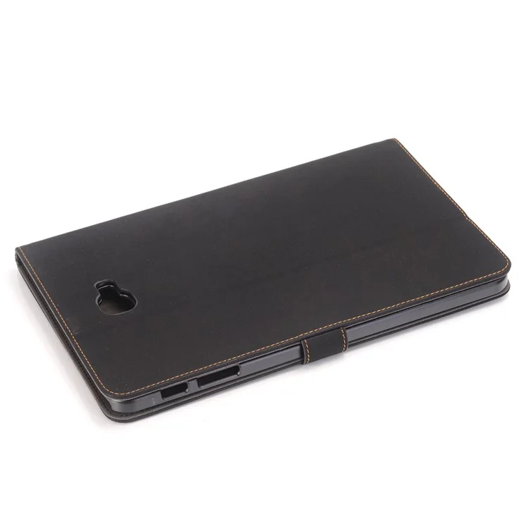 For Samsung Galaxy Tab A 10.1 (2016) T580 T585 Stand Leather Flip Case - Black