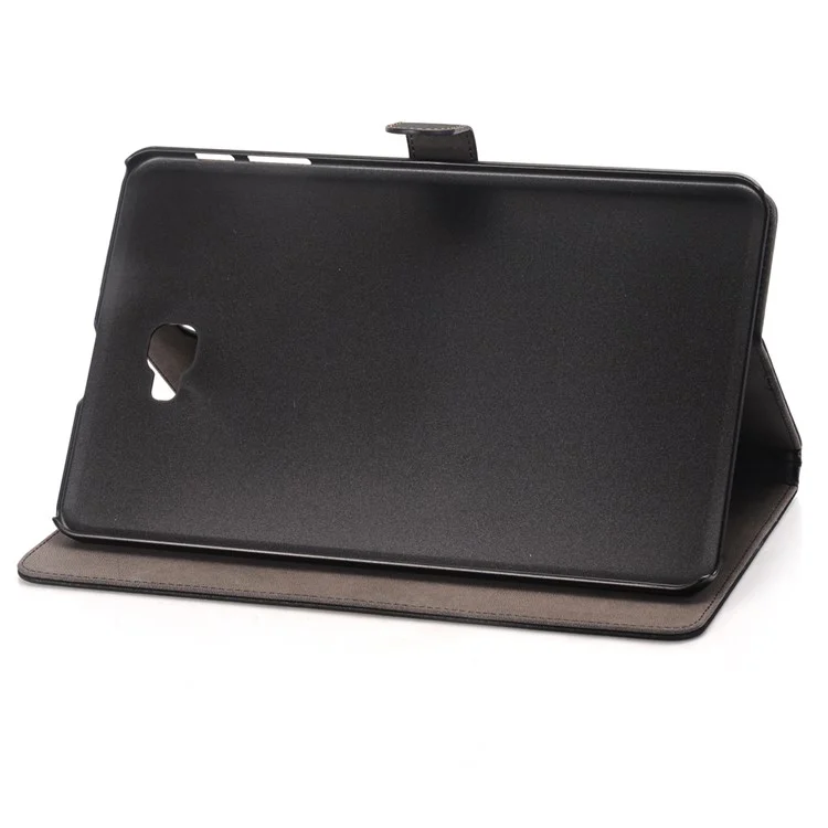 For Samsung Galaxy Tab A 10.1 (2016) T580 T585 Stand Leather Flip Case - Black