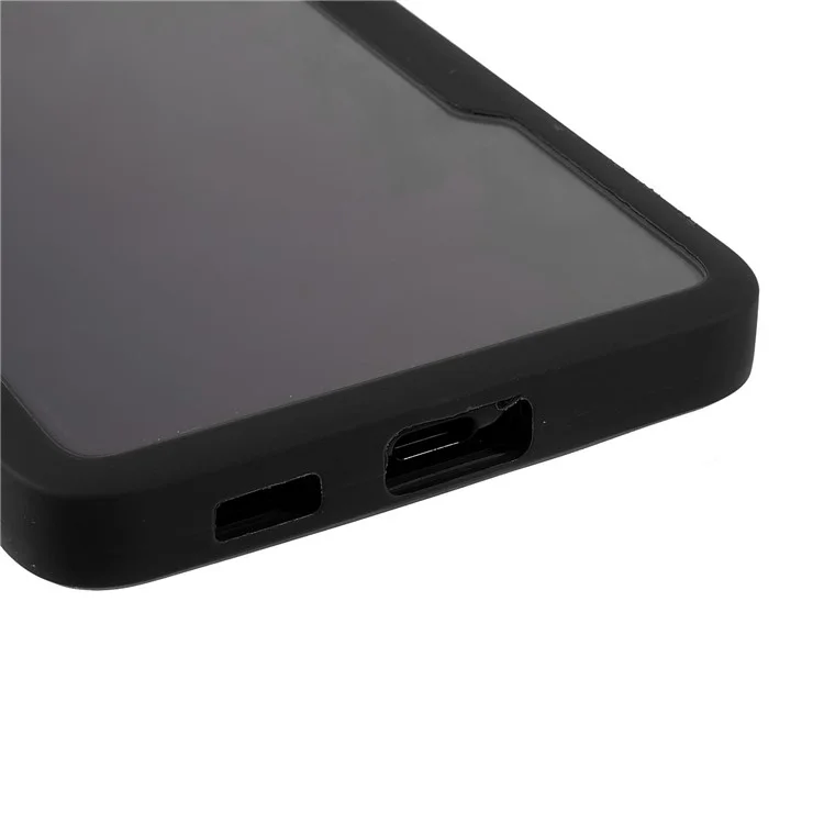 Shock-Absorbed Acrylic + TPU Detachable 2-in-1 Hybrid Phone Protective Case + PET Screen Protector for Samsung Galaxy S21 Ultra 5G/S30 Ultra 5G - Black