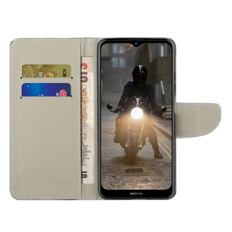 Pattern Printing Cross Texture Durable PU Leather Stand Flip Folio Cover Magnetic Closure Wallet Phone Case for Samsung Galaxy S22 Ultra 5G - Don't Touch My Phone