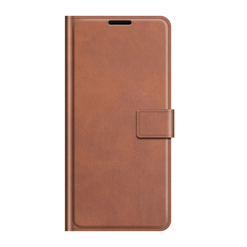 Shockproof Protective PU Leather TPU Wallet Stand Phone Flip Cover Case for Samsung Galaxy A13 5G / A04s 4G (164.7mm) - Light Brown