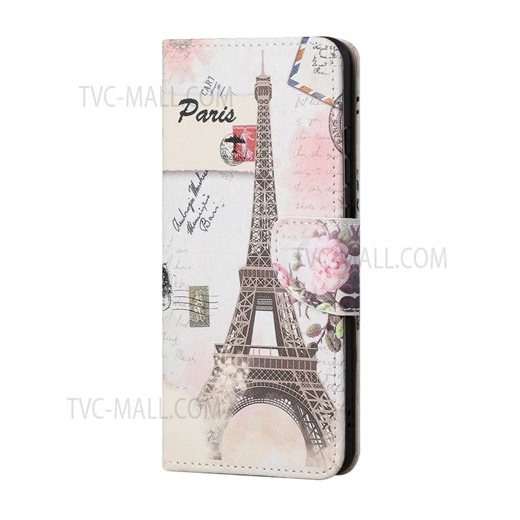 Custodia Protettiva per Portafoglio Telefono in Pelle PU con Textura a Croce Stampata per Samsung Galaxy A13 5G / A04s 4G (164,7 x 76,7 x 9,1 mm) - Torre