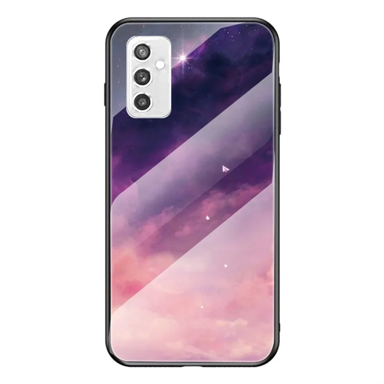 Sparry Sky Series Soft TPU Bumper Рама Shock -resyper Themed Glass Apple Для Samsung Galaxy M52 5G - Мечта Starry Sky