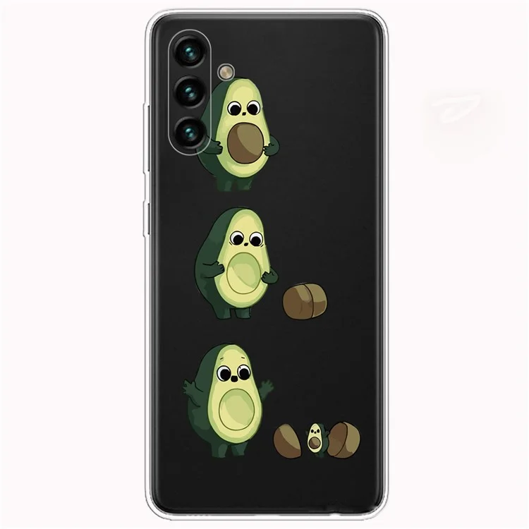 Coque de protection flexible en TPU avec motif imprimé anti-rayures pour Samsung Galaxy A13 5G / A04s 4G (164,7 x 76,7 x 9,1 mm) - Avocat