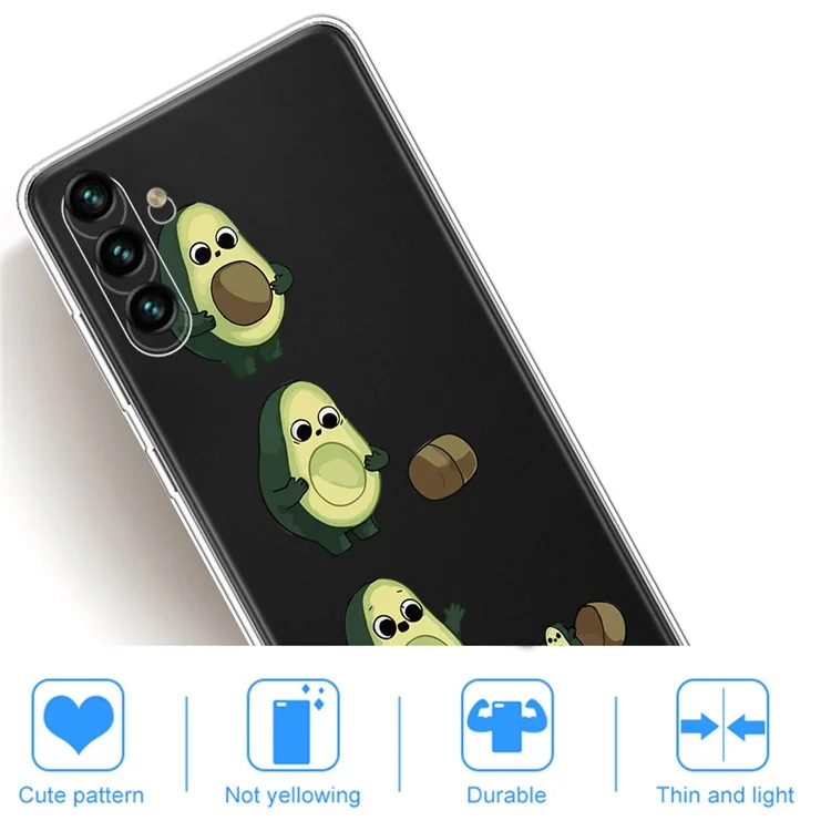 Coque de protection flexible en TPU avec motif imprimé anti-rayures pour Samsung Galaxy A13 5G / A04s 4G (164,7 x 76,7 x 9,1 mm) - Avocat