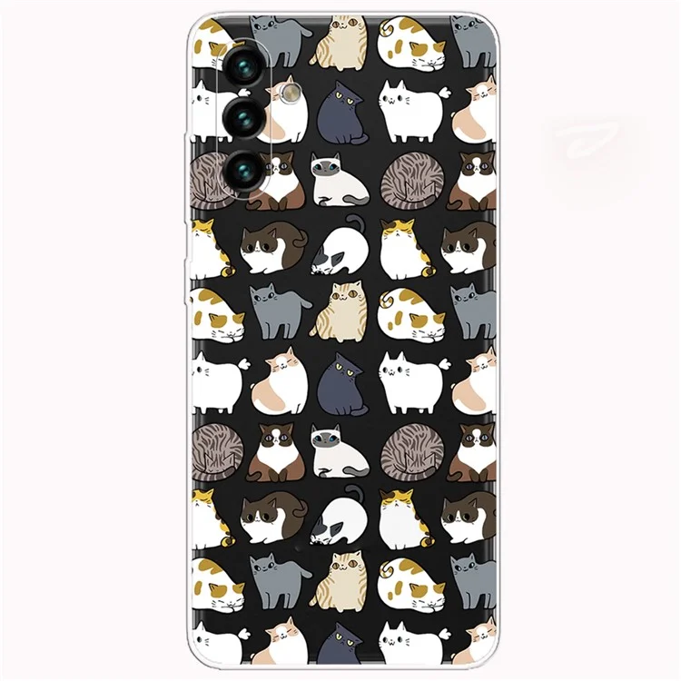 Pattern Printing IMD Soft TPU Slim Phone Protective Case Cover for Samsung Galaxy A13 5G / A04s 4G (164.7mm) - Cute Dogs
